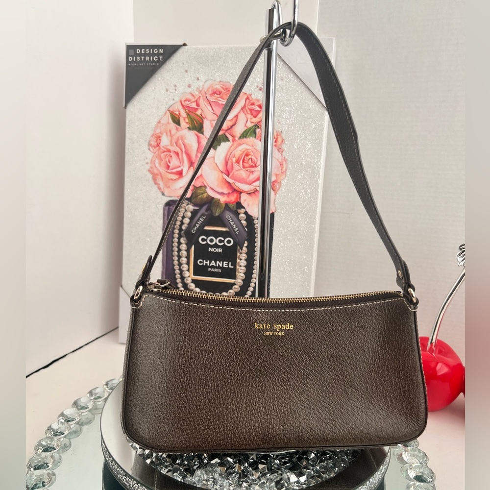 Kate Spade vintages brown Leather Cute Shoulder Bag. - Picture 1 of 10